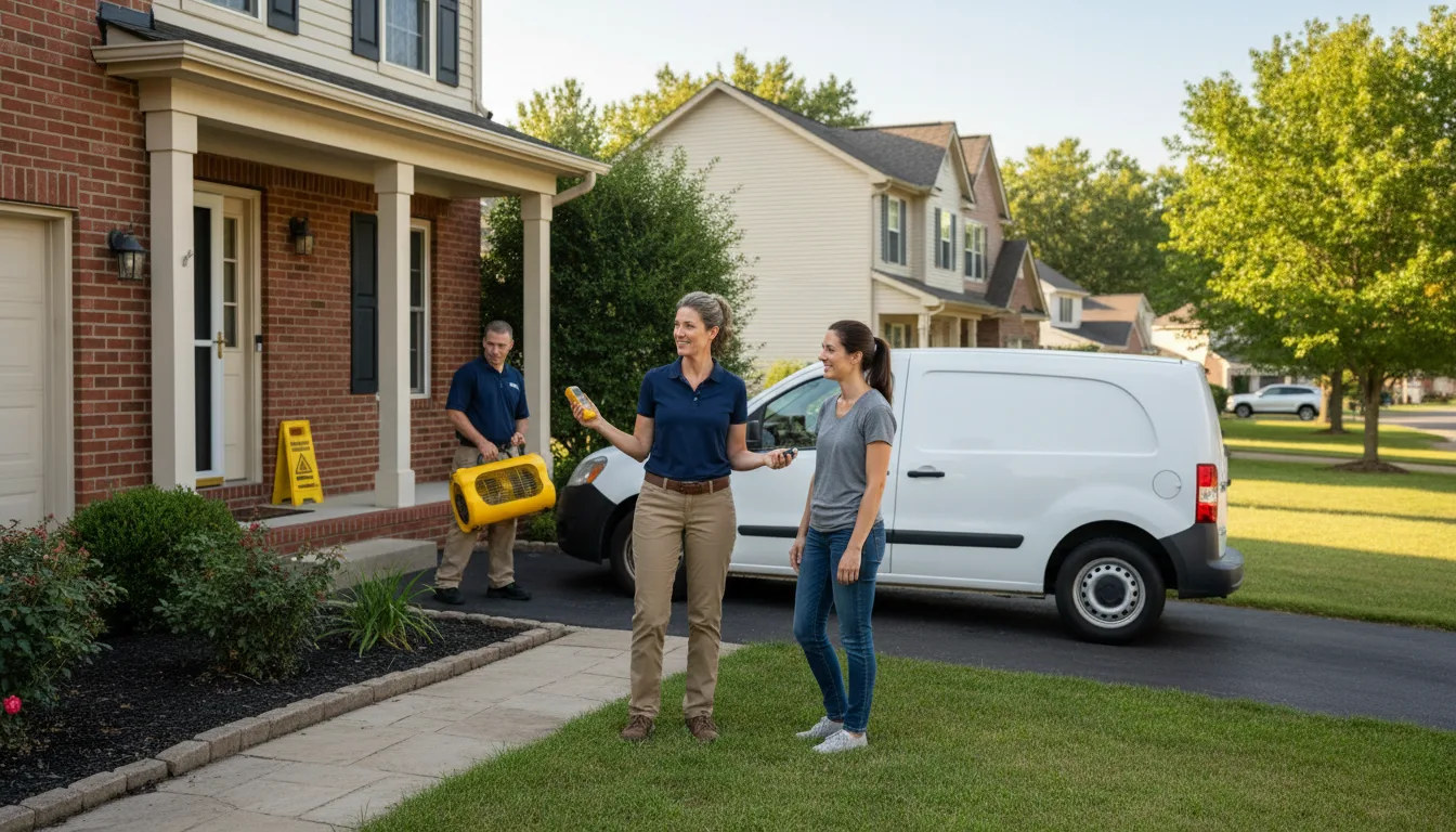 Residential water damage restoration in East Brookfield, MA